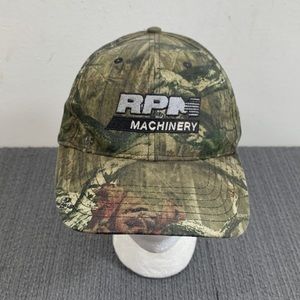 RPM Machinery Baseball Hat Mens Adjustable Mossy Oak Breakup Infinity Strapback